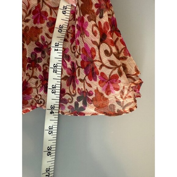 NWT Misa Los Angeles Veruka Mini Dress In Pink Hibiscus Floral Print XS - Picture 7 of 11